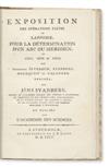 SVANBERG, JÖNS. Exposition des Opérations faites en Lapponie, pour la Détermination dun Arc du Méridien.  1805